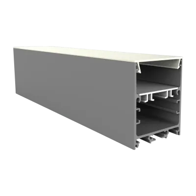 PC61-32 FLAT Abdeckung 2 m – für LED Leuchtenprofil EXO-TI1 | opal, schwarz