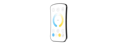 LTECH M2A+P2 CCT LED Funk Set 2.4 GHz, Funk Fernbedienung & 2-Kanal Empfänger, 12-48V DC, für CCT LED Streifen