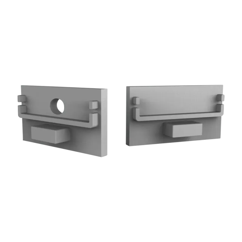 Endkappe für LED Alu Aufbauprofil Exo-N3_24 + Cover PC51 _24