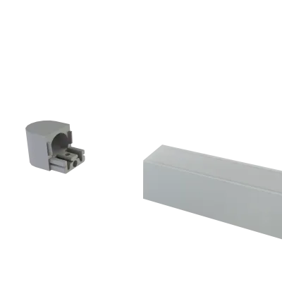 Endkappe Rund für LED Alu Aufbauprofil mit Kabelführung Exo-N4_24 + Cover PC51 _24 Endkappe Rund für LED Alu Aufbauprofil mit Kabelführung Exo-N4_24 + Cover PC51 _24