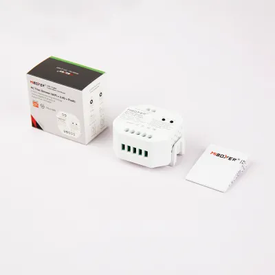 MiBoxer TRI-C1WR WIFI LED-Dimmer für 230 V Leuchten – Triac-Dimmer mit 2,4 GHz Funk & Tastersteuerung MiBoxer TRI-C1WR WIFI LED-Dimmer für 230 V Leuchten – Triac-Dimmer mit 2,4 GHz Funk & Tastersteuerung