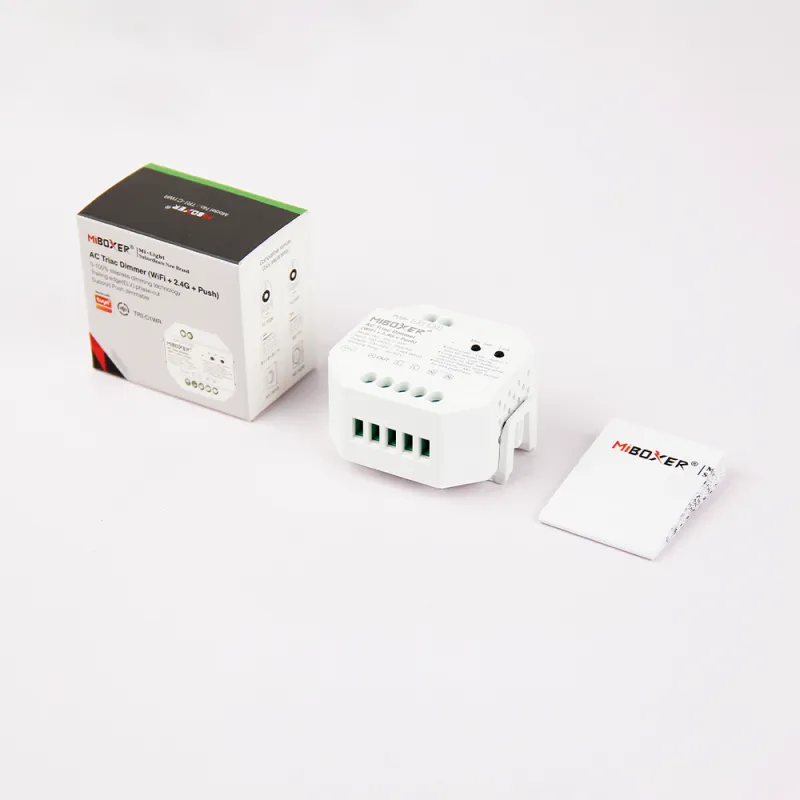 MiBoxer TRI-C1WR WIFI LED-Dimmer für 230 V Leuchten – Triac-Dimmer mit 2,4 GHz Funk & Tastersteuerung