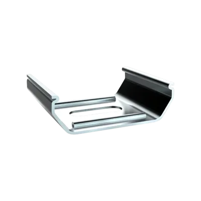 Montageklammer SPS-N3_24TI1_32 aus Federstahl – LED Alu-Aufbauprofil Exo-N3_24 u. Exo-TI1_32