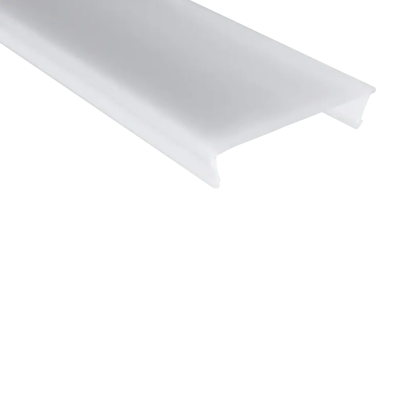 PC61-32 FLAT Abdeckung 2 m – für LED Leuchtenprofil EXO-TI1 | opal, schwarz