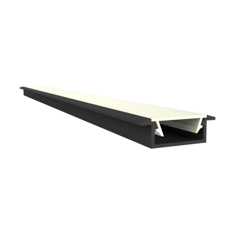 Flaches LED Alu Einbauprofil 2m Exo-A1F-13 (13mm) –| Flaches Aluminiumprofil für LED-Strips