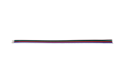 Flachbandkabel RGBW – 5-polig, 22 AWG, Meterware für LED-Installationen