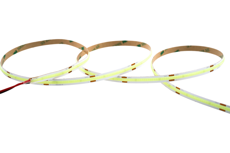 Hellblaues COB LED Band 24V mit 480 LEDs/m und homogener, punktfreier Lichtlinie – Art.-Nr. 22833