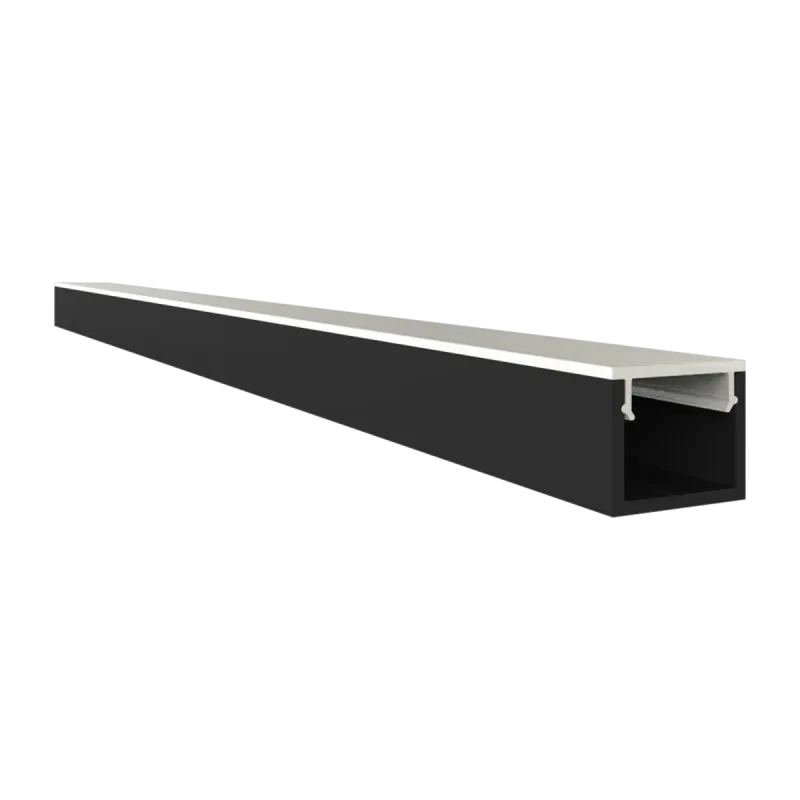 PC43-10 FLAT Abdeckung 2 m – für LED Profil Exo-A0/F0 | klar, opal, schwarz