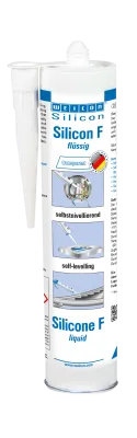 WEICON Silicon F Flüssigsilikon 310 ml transparent selbstnivellierend für Elektronik Verguss und Abdichtung