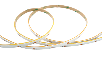 Side View COB LED Band 10 mm 480 LEDs pro Meter 24 V warmweiß 3000K mit punktfreiem Licht