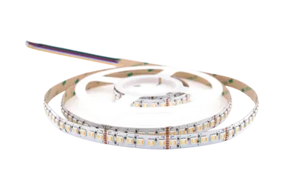 LED Streifen Set RGBCCT – RGBCCT LED Streifen 24V, 5-in-1, 33 W/m, 2030 lm/m, 5m, RGB + 2700-6500K – SNP-200 Netzteil, SR5 Funk-Controller & C5 Fernbedienung Schwarz