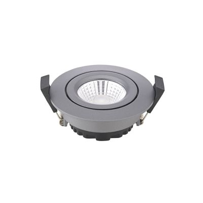 SIGOR DILED LED Einbauleuchte 6W grau Ø68mm dimmbar für Deckeneinbau