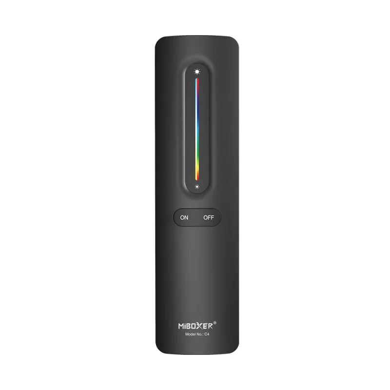 MiBoxer C4 Funkfernbedienung für RGB + CCT LED Streifen, 2.4 GHz Touch-Remote-Controller mit Farb-, Farbtemperatur- und Helligkeitssteuerung, magnetische Halterung.
