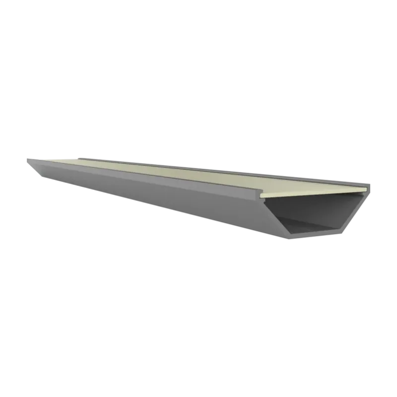 PC71-12 FLAT Abdeckung 2 m – für LED Eckprofil Exo-V1 | opal, schwarz