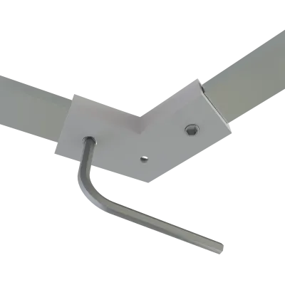 PETG-Verbinder EXO-A1-13 – Detailansicht Zwei PETG-Verbinder für LED Aufbauprofil EXO-A1-13 in Detailansicht – kompaktes Verbindungselement aus transparentem Kunststoff