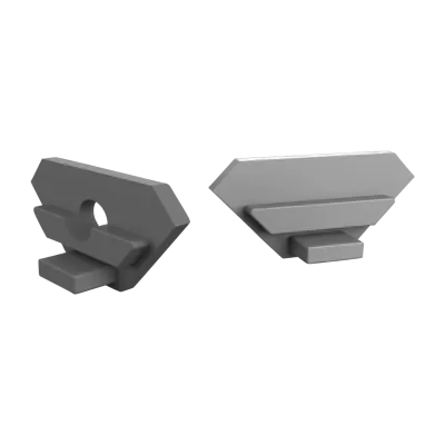 Endkappe für LED Alu Eckprofil Exo-V2_14 + Cover PC45_16