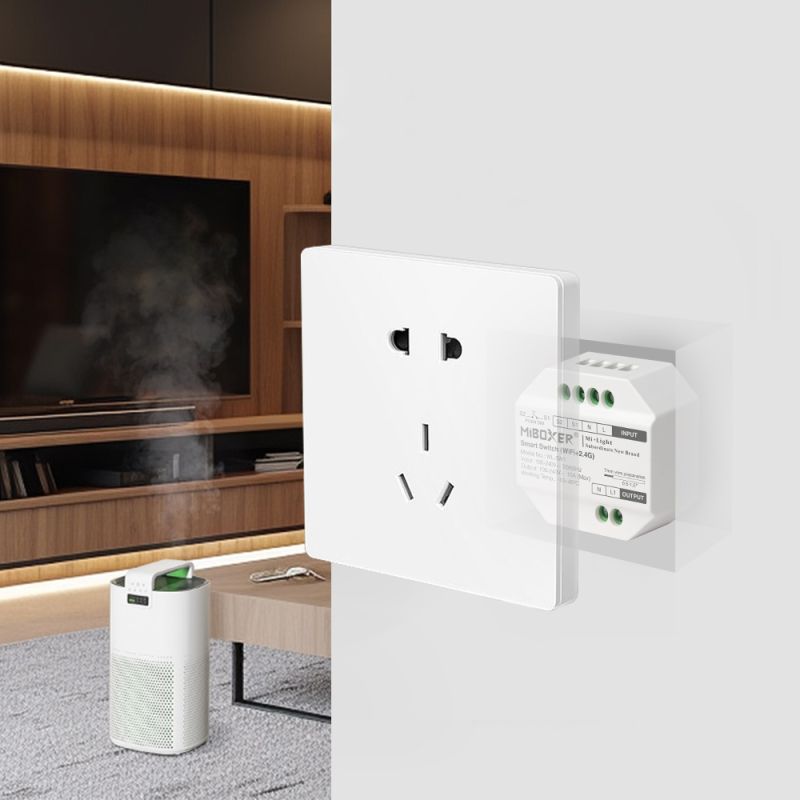 MiBoxer WL-SW1 WIFI Smart-Schalter – Unterputzmodul für 230 V mit App- & Tastersteuerung
