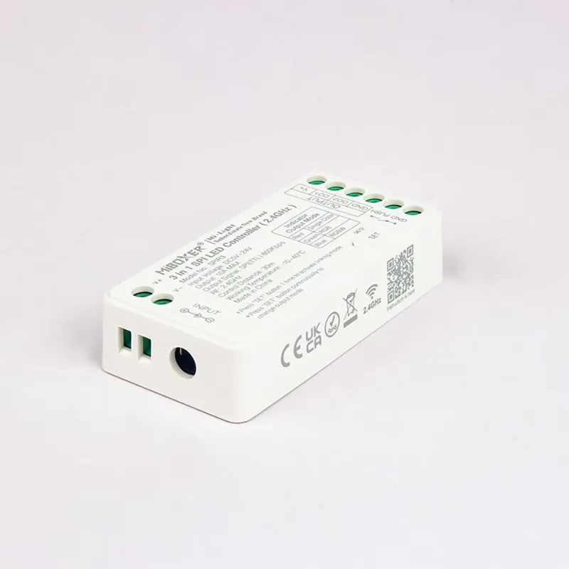MiBoxer SPIR3 SPI LED Pixel Controller 2.4 GHz, 3-in-1 Einfarbig, RGB und RGBW, 5-24V DC, 10A