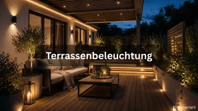 LED Terrassenbeleuchtung mit indirektem Licht für gemütliche Außenbereiche