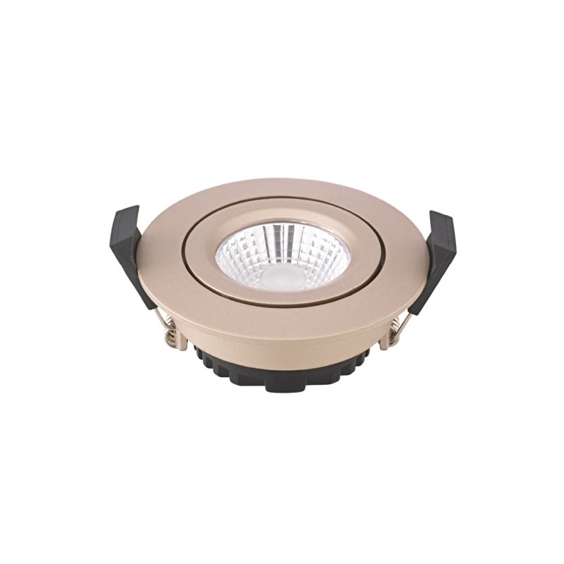 SIGOR DILED LED Einbauleuchte 6W goldfarben Ø68mm dimmbar