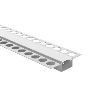 LED Unterputz-Mittelprofil 2m EXO-T7_16 (16 mm) – Flächenbündiges Unterputzprofil für LED-Strips