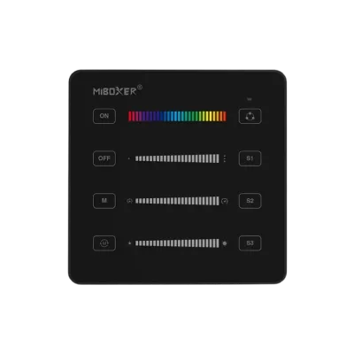MiBoxer B6 SPI Wand Fernbedienung 2.4 GHz, Touch Panel für adressierbare Pixel LED Streifen, schwarz